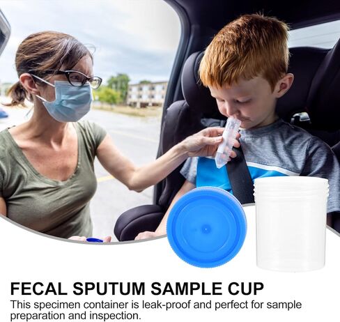 30pcs Cups with Screw on Lids Urine Cups Non- Urine Sample Sputum Cups Hospital Supplies (Random Color) in Saudi Arabia