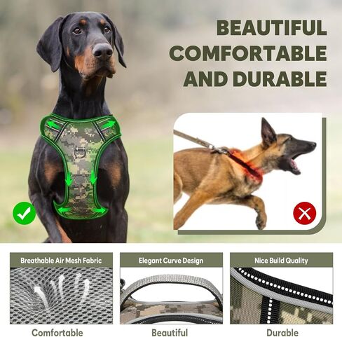 Light Up Dog Harness No Pull LED Dog Harness with Soft Handle Rechargeable Lighted Dog Harness for Small Dogs(Reflective,Adjustable,Lightweight) in Saudi Arabia