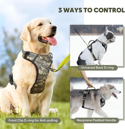 Light Up Dog Harness No Pull LED Dog Harness with Soft Handle Rechargeable Lighted Dog Harness for Small Dogs(Reflective,Adjustable,Lightweight) in Saudi Arabia