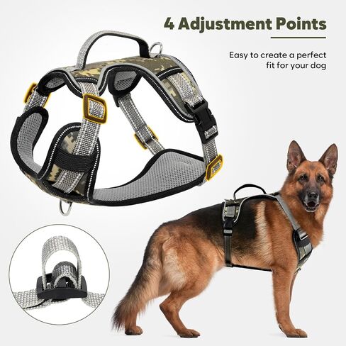 Light Up Dog Harness No Pull LED Dog Harness with Soft Handle Rechargeable Lighted Dog Harness for Small Dogs(Reflective,Adjustable,Lightweight) in Saudi Arabia