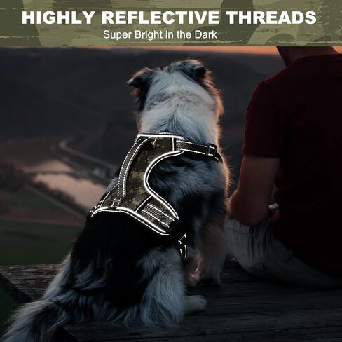 Light Up Dog Harness No Pull LED Dog Harness with Soft Handle Rechargeable Lighted Dog Harness for Small Dogs(Reflective,Adjustable,Lightweight) in Saudi Arabia