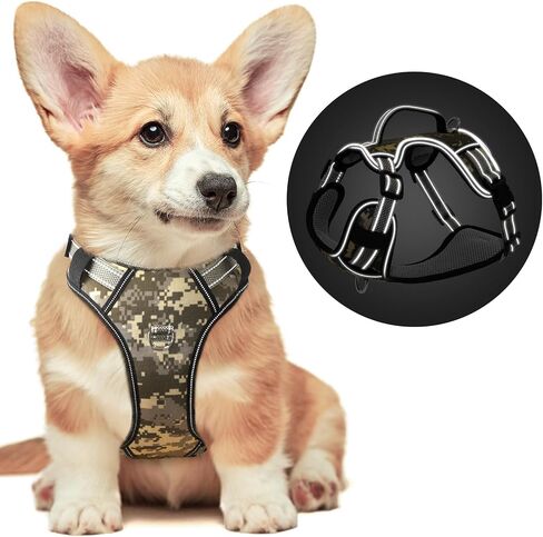 Light Up Dog Harness No Pull LED Dog Harness with Soft Handle Rechargeable Lighted Dog Harness for Small Dogs(Reflective,Adjustable,Lightweight) in Saudi Arabia