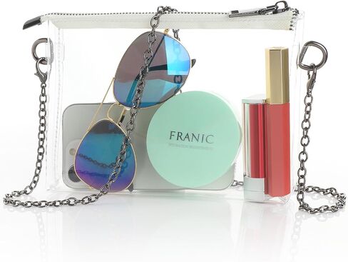 ملعب MOCOCITO Clear Purse معتمد للنساء | حقيبة كروس شفافة | حقيبة للحفلات والفعاليات الرياضية in Kuwait