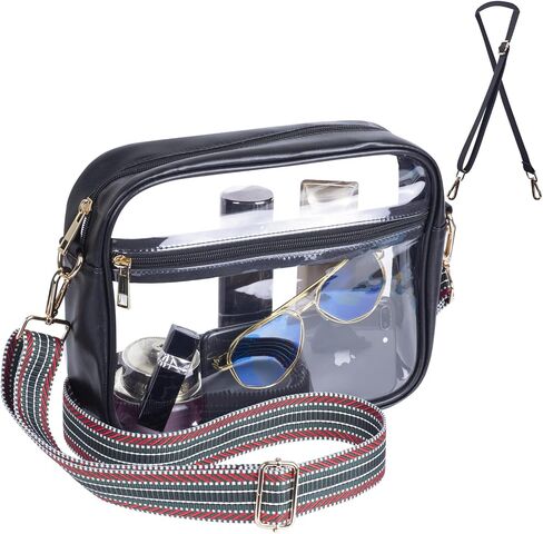 S SUNINESS Clear Stadium Crossbody Bag, Clear Purses Stadium Approved for Concert, Stadium Events, Sports Handbags & Purses in Saudi Arabia