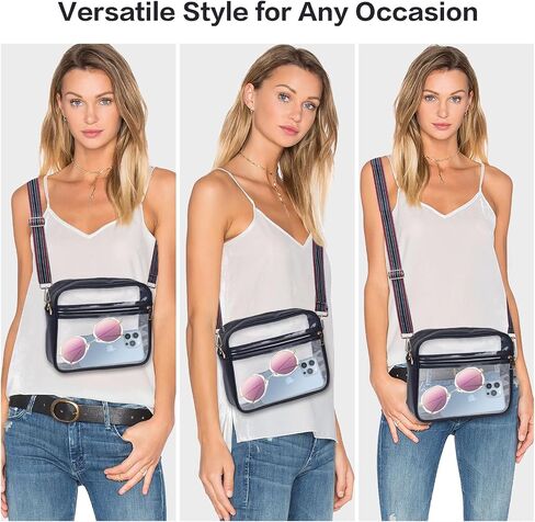 S SUNINESS Clear Stadium Crossbody Bag, Clear Purses Stadium Approved for Concert, Stadium Events, Sports Handbags & Purses in Saudi Arabia