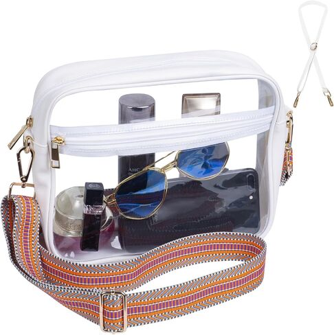 S SUNINESS Clear Stadium Crossbody Bag, Clear Purses Stadium Approved for Concert, Stadium Events, Sports Handbags & Purses in Saudi Arabia