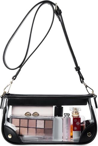 Telena Clear Purses for Women Stadium Crossbody Clear Bag for Stadium Events for Concert Festival with Adjustable Strap in Saudi Arabia