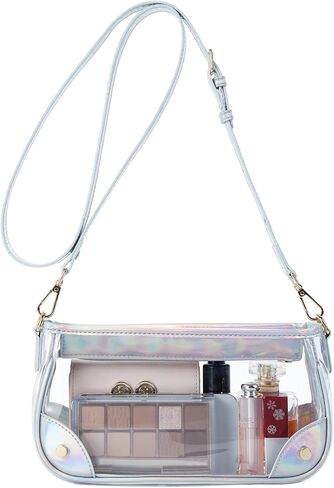 Telena Clear Purses for Women Stadium Crossbody Clear Bag for Stadium Events for Concert Festival with Adjustable Strap in Saudi Arabia