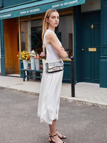 Telena Clear Purses for Women Stadium Crossbody Clear Bag for Stadium Events for Concert Festival with Adjustable Strap in Kuwait