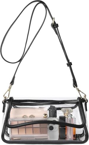 Telena Clear Purses for Women Stadium Crossbody Clear Bag for Stadium Events for Concert Festival with Adjustable Strap in Kuwait