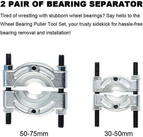 أداة سحب فاصل المحمل 14P من AUTOJARE، سعة 5 طن للخدمة الشاقة، 2 بوصة و3 بوصة مجموعة إزالة محور العجلة الفكية والترس in Kuwait