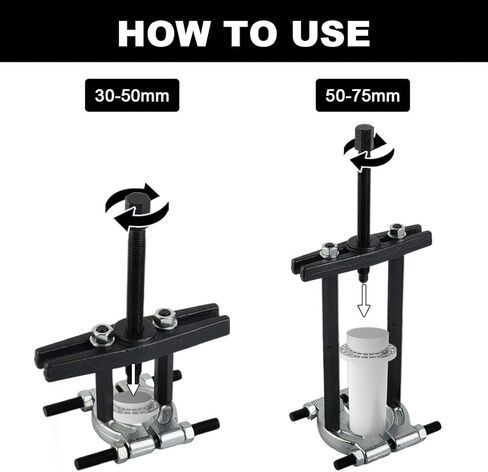 أداة سحب فاصل المحمل 14P من AUTOJARE، سعة 5 طن للخدمة الشاقة، 2 بوصة و3 بوصة مجموعة إزالة محور العجلة الفكية والترس in Kuwait