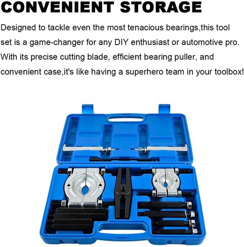 أداة سحب فاصل المحمل 14P من AUTOJARE، سعة 5 طن للخدمة الشاقة، 2 بوصة و3 بوصة مجموعة إزالة محور العجلة الفكية والترس in Kuwait