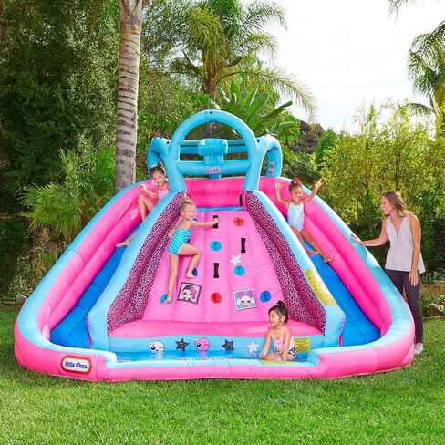 Little Tikes Rocky Mountain River Race Inflatable Slide Bouncer Multicolor, 161.00''L x 169.00''W x 103.00''H --- Weight: 50.00lbs. in Saudi Arabia