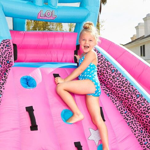 Little Tikes Rocky Mountain River Race Inflatable Slide Bouncer Multicolor, 161.00''L x 169.00''W x 103.00''H --- Weight: 50.00lbs. in Saudi Arabia