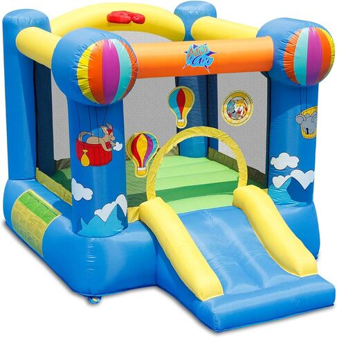 ACTION AIR Bounce House، منطاد الهواء الساخن القابل للنفخ مع منفاخ هواء، قلعة القفز النطاطة مع شريحة للاستخدام الخارجي والداخلي، حب للأطفال in Kuwait