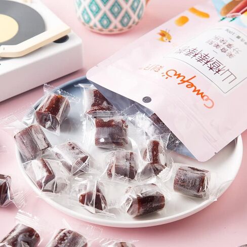 Hawthorn Roll 山楂卷果丹皮Sweet and Sour Snacks Hawthorn Berry Long Rolls Dried Fruits 100G3.52OZ. in Saudi Arabia