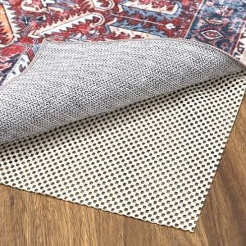 وسادة سجاد NANAN مقاس 3×5 للأرضيات الصلبة وديكور المنزل ووسادة سجادة غير قابلة للانزلاق ووسادة سجادة أساسية لأرضيات البلاط ومقابض سجادة مضادة للانزلاق تحافظ على السجاد آمنًا وفي مكانه in Kuwait