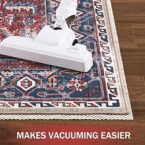 وسادة سجاد NANAN مقاس 3×5 للأرضيات الصلبة وديكور المنزل ووسادة سجادة غير قابلة للانزلاق ووسادة سجادة أساسية لأرضيات البلاط ومقابض سجادة مضادة للانزلاق تحافظ على السجاد آمنًا وفي مكانه in Kuwait