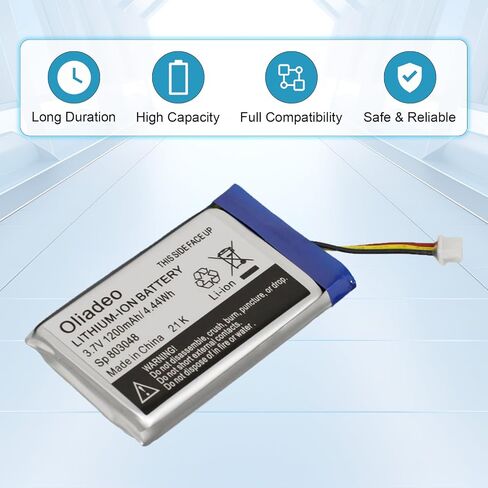 oliadeo Replacement for Infant Optics DXR-8 Battery: Fits Video Baby Monitor, Sp 803048 Rechargeable Lithium Ion Battery 3.7V in Saudi Arabia