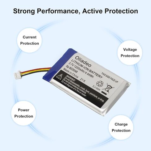 oliadeo Replacement for Infant Optics DXR-8 Battery: Fits Video Baby Monitor, Sp 803048 Rechargeable Lithium Ion Battery 3.7V in Saudi Arabia