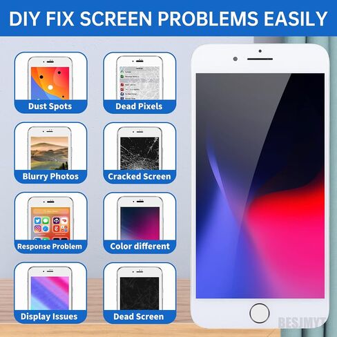 for iPhone 8 Plus Screen Replacement with Home Button 5.5" LCD in Kuwait