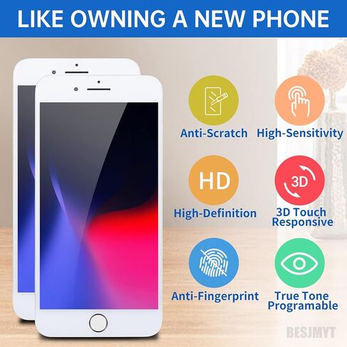 for iPhone 8 Plus Screen Replacement with Home Button 5.5" LCD in Kuwait