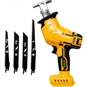 Reciprocating Saw Cordless for Makita 18V LXT Battery, Brushless Power Cordless Recipro Saw, 0-3000 RPM Variable Speed, Quick Easy Blade Change, 4 Saw Blades for Wood/Metal/PVC Cutting(No Battery) in Kuwait