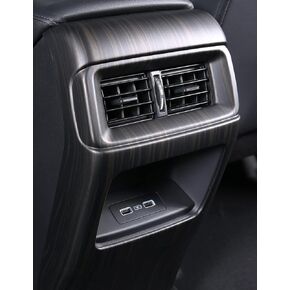 For Honda CRV 2023 2024 2025 Rear Seat Air Outlet Cover, Sporty Central Control Armrest Air Vent Protector for CR-V LX, EX, EX-L, Sport Hybrid, Sport-L Hybrid, Sport Touring Hybrid- Carbon Fiber Grain in Kuwait