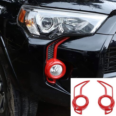غطاء خفيف للضباب الأمامي مناسب لـ 2014-2023 Toyota 4runner SR5/TRD Pro (أحمر) in Saudi Arabia