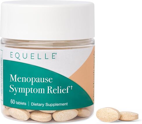 EQUELLE Multi-Symptom Menopause Relief Supplement for Women, Plant-Based S-Equol, Non-Hormonal & Non-Prescription, Fewer Hot Flashes, More Sleep, Relieves Muscle Aches, 60 Tablets in Saudi Arabia
