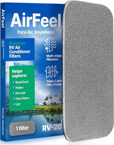 Premium RV AC Filter - Triple-Stage Replacement RV Filters Compatible w/Furrion Chill Air Conditioner FACT12CA Series - 9"x14" AC Filters for Camper, Motorhome, Travel Trailer, Fifth Wheel - 1Filter in Saudi Arabia