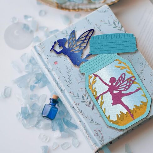 GLOBLELAND Jar Fairy Cutting Dies Metal Flower Grass Die Cuts Butterfly Twig Cutting Embossing Templates for Scrapbooking Crafts Paper Cards Making in Saudi Arabia