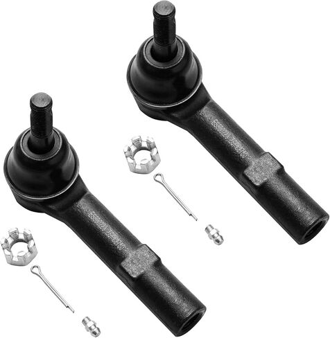 Detroit Axle - Front 4pc Ball Joints Tie Rods for Chevrolet Silverado GMC Sierra Suburban Yukon XL 1500 Tahoe Avalanche Cadillac Escalade ESV EXT, 2 Lower Ball Joints 2 Outer Tie Rod Ends Replacement in Saudi Arabia