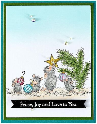 Spellbinders Tree-mendous Christmas Cling Rubber Stamp, Red in Saudi Arabia