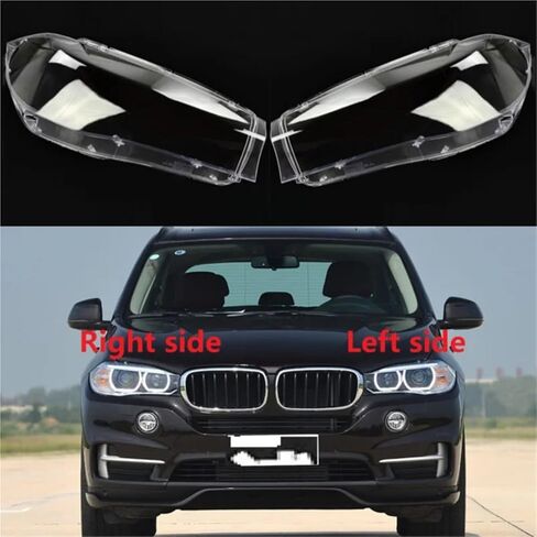 متوافق مع BMW X5 X6 F15 F16 2014 2015 2016 2017 2018 غطاء المصباح الأمامي غطاء المصباح الأمامي الشفاف استبدال عدسة الإسكان عاكس الضوء (الجانب الأيمن) in Saudi Arabia