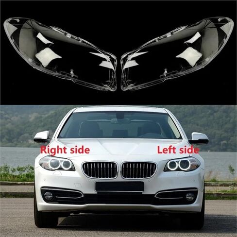 Compatible For BMW 5 Series 2011-2017 F18 F10 520 525 535 530 Car Headlight Shell Transparent Headlamp Cover Lampshade Lens(Right side) in Saudi Arabia