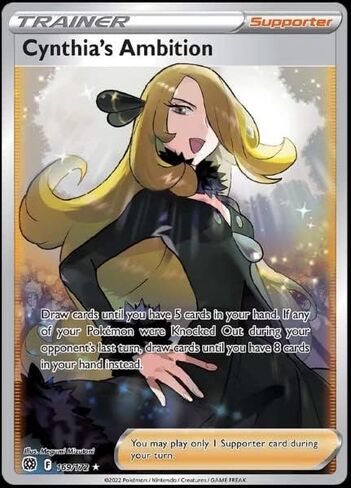 Cynthia's Ambition 169/172 - Brilliant Stars - Ultra Rare Pokemon Card - Full Art in Saudi Arabia