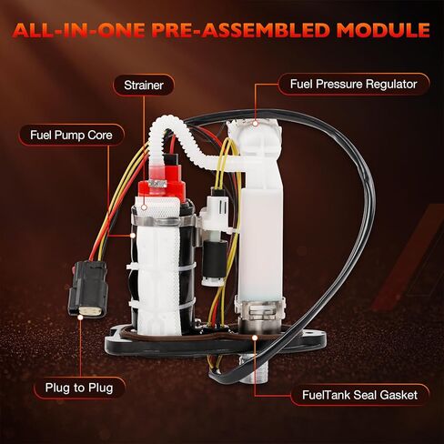 75305-07A 75268-07F Fuel Pump Module Assembly Compatible with 2007-2019 Harley-Davidson Sportster 883 1200, Replace for 75268-07, 75301-07, 75304-07A, 61015-04A, 6993-03-045, 25386438-03, 1067-CH in Saudi Arabia