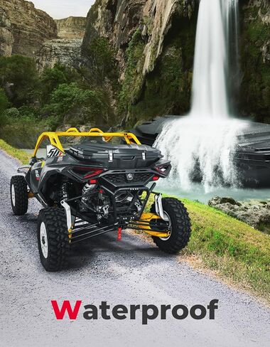 صندوق تخزين البضائع الخلفية من KEMIMOTO سعة 150 لتر متوافق مع ملحقات Can-Am Maverick R & R MAX X/X RS 2024 2025 2026+، استبدال تخزين سرير الشحن الخلفي المقاوم للماء #715007182، 715007372 in Saudi Arabia