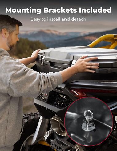 صندوق تخزين البضائع الخلفية من KEMIMOTO سعة 150 لتر متوافق مع ملحقات Can-Am Maverick R & R MAX X/X RS 2024 2025 2026+، استبدال تخزين سرير الشحن الخلفي المقاوم للماء #715007182، 715007372 in Saudi Arabia