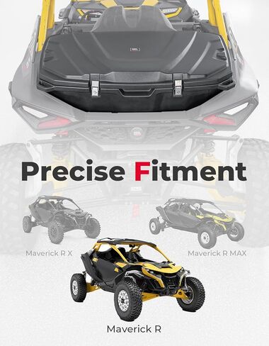صندوق تخزين البضائع الخلفية من KEMIMOTO سعة 150 لتر متوافق مع ملحقات Can-Am Maverick R & R MAX X/X RS 2024 2025 2026+، استبدال تخزين سرير الشحن الخلفي المقاوم للماء #715007182، 715007372 in Saudi Arabia