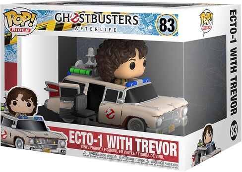 أفلام Funko POP Ride Super Deluxe: Ghostbusters Afterlife - Ecto 1 مع تريفور، متعدد الألوان، قياسي، (47679) in Saudi Arabia
