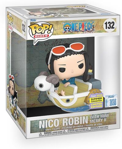 Funko Pop! Anime: One Piece - Nico Robin with Mini Merry II 6-Inch Deluxe Vinyl Figure Collectibles Bundle with Box Protector in Saudi Arabia
