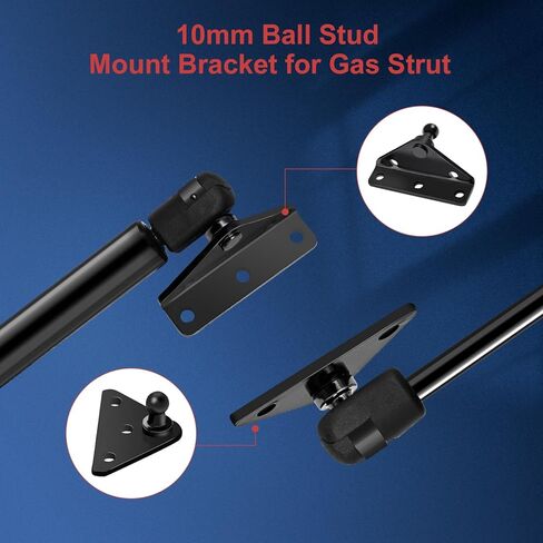 Qty (2) SPD-GSNI-5250-60 18.5in 60lb/267N Universal Gas Strut Shock with Mounting Bracket for Boat Seat Engine Hatch Cover, ML18-60 Spring Lift Support for Truck RV Camper Toolbox Hatch Door in Saudi Arabia