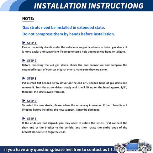 Front Hood Lift Supports Struts for Volkswagen Golf 8 MK8 R 2022-2024 Gas Spring Shocks with Mounting Brackets in Kuwait