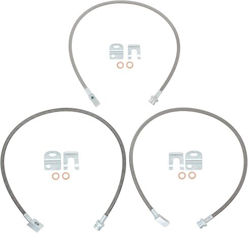 Front and Rear Extended Stainless Brake Lines for Jeep Wrangler TJ YJ 1987-2006, Cherokee XJ 1984-2001 in Saudi Arabia