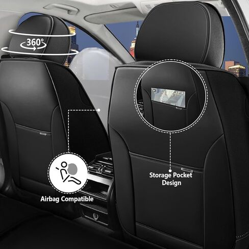 Car Seat Covers for Gmc Canyon 2007-2025, Nappa Leather Car Seat Cover Waterproof Seat Protectors Breathable Cushions (Black Coffee,5 Seats Standard) in Saudi Arabia