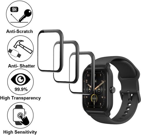 smaate Screen Protector for 1.8" IDW13, Compatible with IDW13 of Woneligo Faweio VRPEFIT Amzhero TOOBUR Konitee Gydom Veryfit Smart Watch, Soft TPU, 6-pack in Kuwait