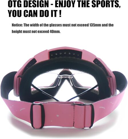 Motorcycle Goggles with Balaclava for Women Girls, Dirt Bike ATV Motocross Riding Racing Ski Goggle Safety Glasses in Saudi Arabia